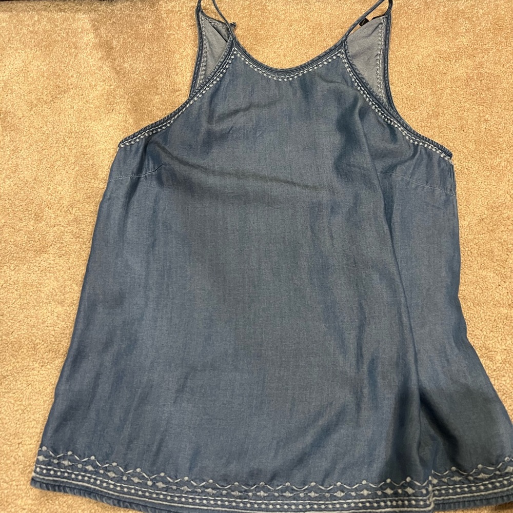 vintage blue tank